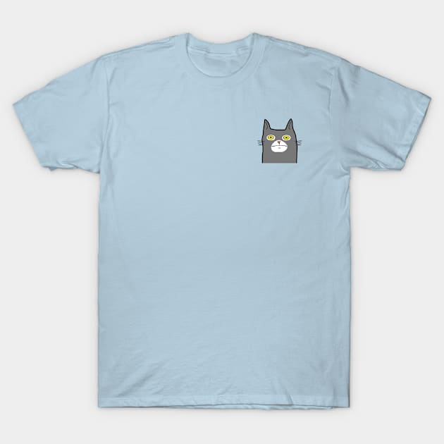 Funny Cat Shocked Faces T-Shirt by silentboy